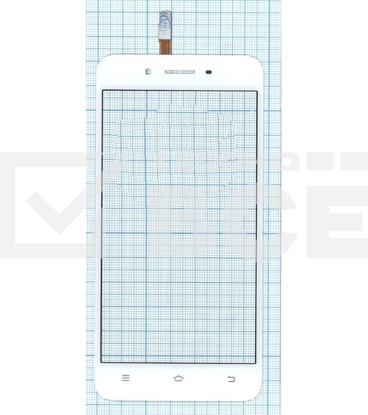 Сенсорное стекло (тачскрин) для Vivo Y53 (Y53i), белое