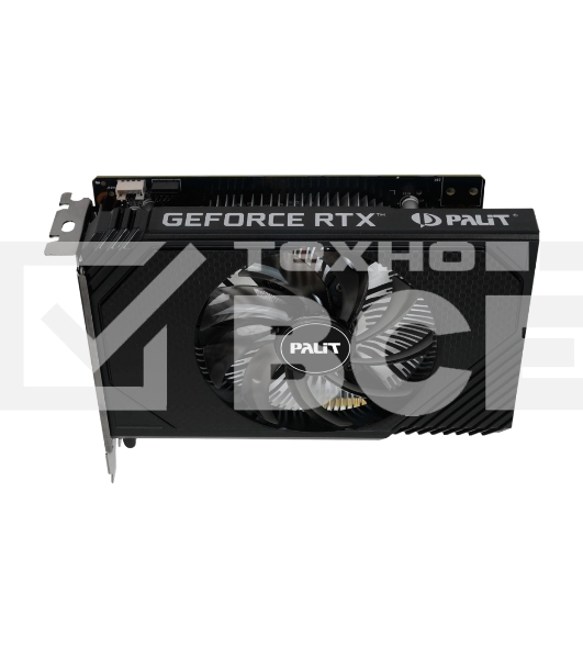 Видеокарта Palit RTX3050 STORMX OC 6Gb NVIDIA GeForce RTX 3050 6Gb PCI-E 4.0 96bit GDDR6 1042/14000 DVIx1 HDMIx1 DPx1 HDCP Ret