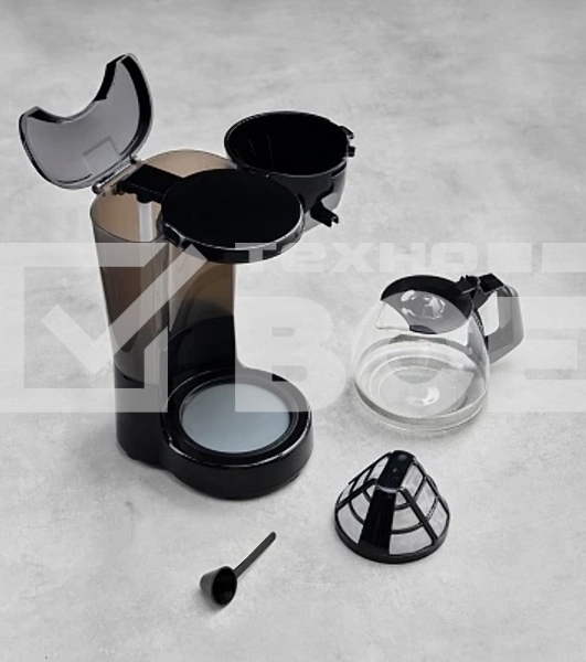 Кофеварка капельная Scarlett SC-CM33018 черный, исп. кофе - молотый, 0.75 л, 600 Вт.
