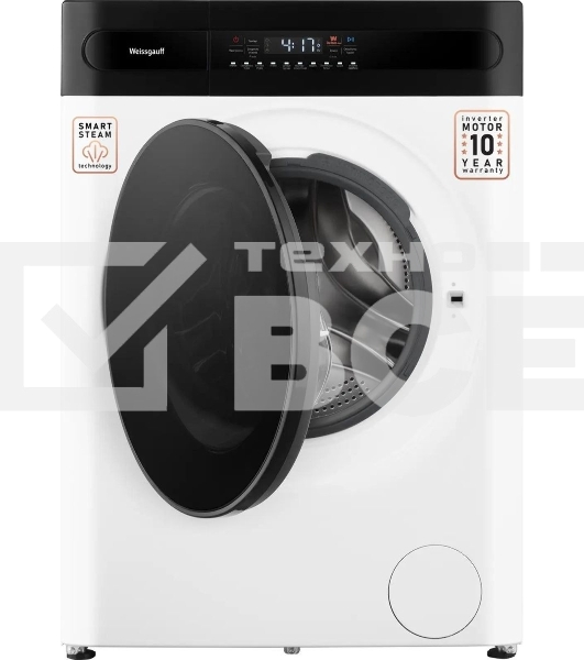 Стиральная машина Weissgauff WMD 49411 DC Inverter Steam, класс: B, загр.фронтальная макс.:11кг, (с сушкой) белый
