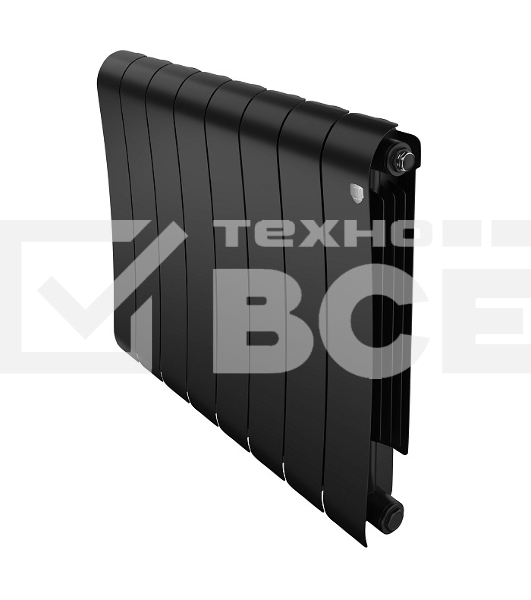 Радиатор биметаллический Royal Thermo Infinity 500 Noir Sable VR80 - 8 секц.