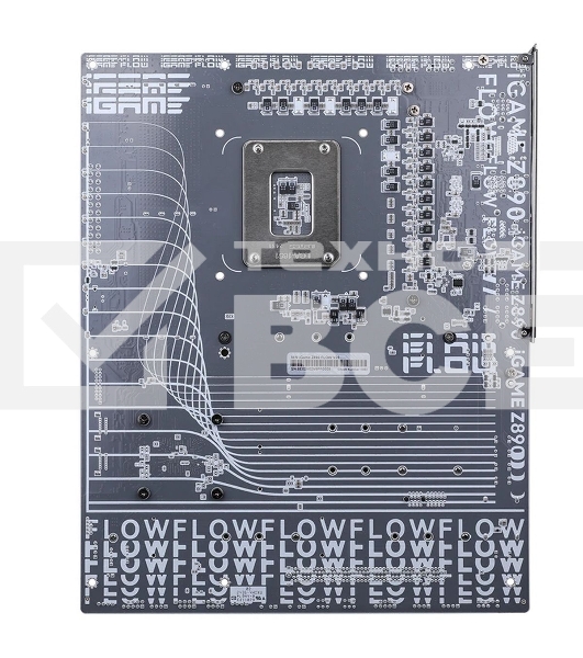Материнская плата Colorful iGame Z890 FLOW V20, LGA 1851, Intel Z890, 4xDDR5, 5xM.2, 4xSATA, 2xPCIe 5.0 x16, 1xPCIe 4.0 x4, 1xHDMI, 1xDP, 1x 2.5Gb LAN, 4xUSB-A 3.2 Gen 2, 2xUSB-C 3.2 Gen 2, 1xUSB-C 3.2 Gen 2x2, 5x3.5 мм, 7.1, ATX