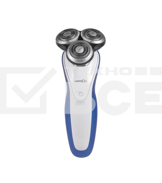 Бритва Centek CT-2152 (сер/бел/син) 5 ВТ, 3 плав. головки, аккумулятор+работа от сети
