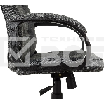 Кресло руководителя Бюрократ CH 002 Fabric 3C1 серый, крестов. пластик, фото14