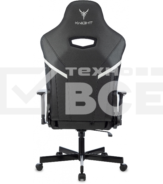 Кресло игровое Knight Thunder 5X черный эко.кожа крестов. металл