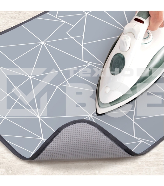 Коврик для глажки Ника КГ/3 с линиями на сером