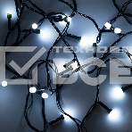 Гирлянда светод. Funray Минишарики, SE-MINI-110W, 10М, 100LED, хол.белый,темно-зел.шн 0,7м, контр,, фото4