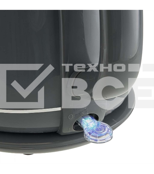 Чайник электрический Delta LUX DE-1018 (1,7 л. металл/пластик) серый