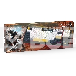 Клавиатура проводная Ritmix RKB-587BL синий-белый-оранжевый, фото5