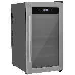 Винный шкаф ZÜGEL ZTWF182DX н/ж сталь, 46 л, 2 отсека, 18 бут., фото 1