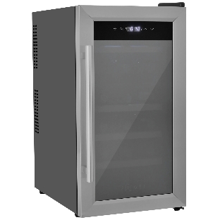 Винный шкаф ZÜGEL ZTWF182DX н/ж сталь, 46 л, 2 отсека, 18 бут.