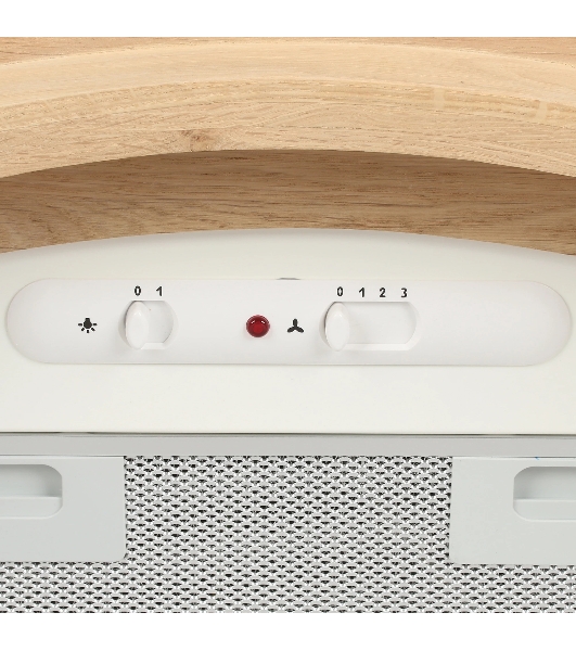 Вытяжка каминная Elikor Ротонда 60П-1000-П3Д бежевый, 60 см, 1000 куб. м/ч, 56 дБ