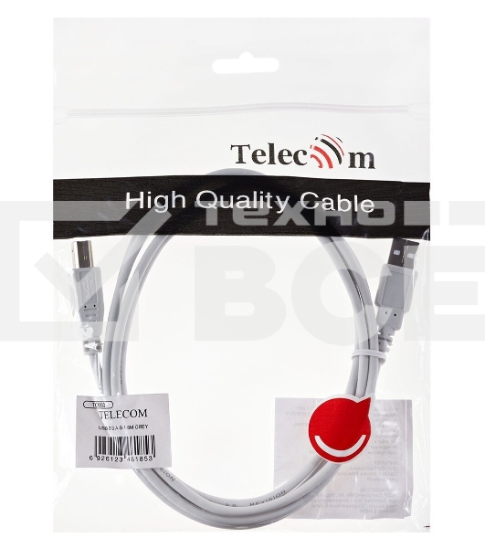 Кабель AM/BM USB2.0 1.8м TELECOM, TC6900-1.8M 