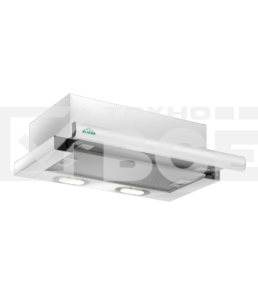 Встраиваемая вытяжка Elikor Интегра S2 60П-700-В2Д, белый/белый
