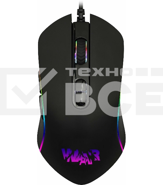 Игровой набор Qumo Wartime K51/M67, кл-ра проводная, 104+10 клавиш, подсветка RGB, мышь проводная, оптическая, RGB running, 1200/1600/2400/3200 dpi
