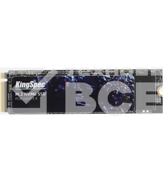Накопитель SSD KingSpec NE-1TB, 1024GB, PCIe 3.0 x4, M.2 2280, NVMe, R/W 2400/1900
