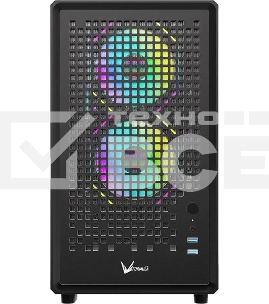 Компьютерный корпус Aerocool / Formula Air Mesh G2 черный без БП mATX 3x120mm 2xUSB3.0 audio