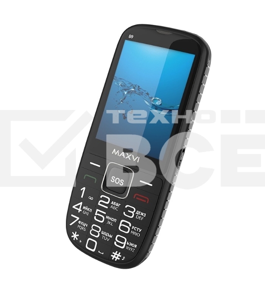 Мобильный телефон Maxvi B9 черный