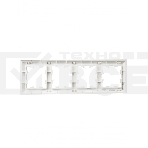 Рамка 4-местная IEK BRITE РУ-4-Бр DECOR 3D-форма белый, фото4