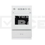 Плита электрическая De Luxe 506004.23ЭС-120 белый, конфорок 4 шт, духовка 54 л, 50 см x 87 см x 60 см, фото 1