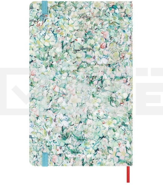 Блокнот Moleskine LIMITED EDITION VAN GOGH MUSEUM SKARTQP063VANGOGH Large 130х210мм, 104 страниц, нелинованный, твердая обложка, светло-зеленый