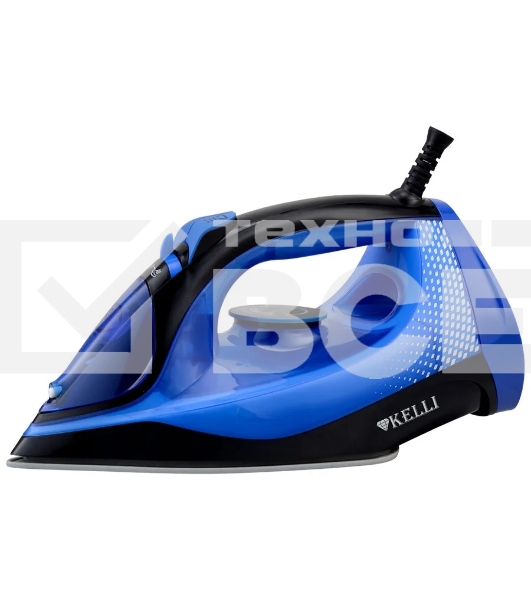 Утюг Kelli KL-1648 синий керамическое покрытие