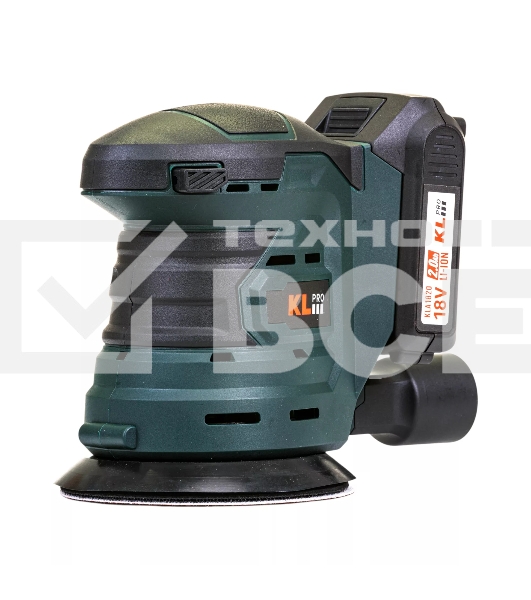 Эксцентриковая шлифовальная машина аккумуляторная KLPRO KLEZ18-20 (18В, Li-ion-2шт, 2.0А·ч, ЗУ 2,4А)