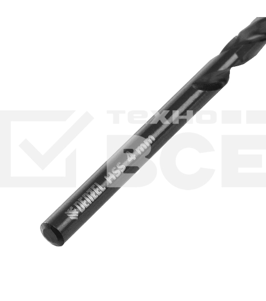 Сверло по металлу Denzel 4 мм, HSS-Tin, Golden Tip, 10 шт.