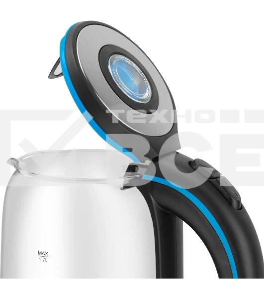 Чайник электрический Vitek VT-7028 1.7л. 2200Вт прозрачный корпус: стекло