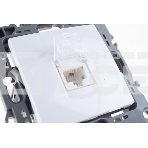 Розетка информационная ЭРА RJ45, IP20, белый (10/100/2800), фото2