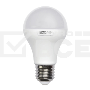 Лампа светодиодная JazzWay LED 'груша' d60мм E27 180° 10Вт 220-240В матовая нейтральная холодно-белая 5000К