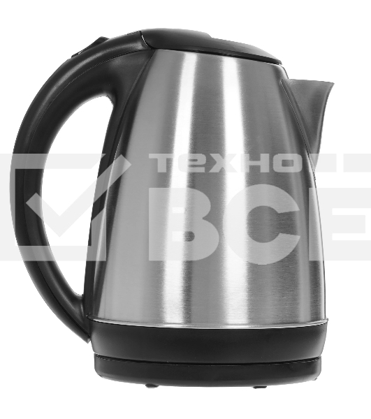 Чайник электрический Hyundai HYK-S1030 1.7 л, 2200 Вт, серебристый матовый/черный (корпус: металл)