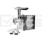 Мясорубка электрическая Galaxy Line GL 2400 серый, 1200 Вт, 1.3 кг/мин, реверс, защита от перегрузки, металлический лоток, насадки - 5, фото 1