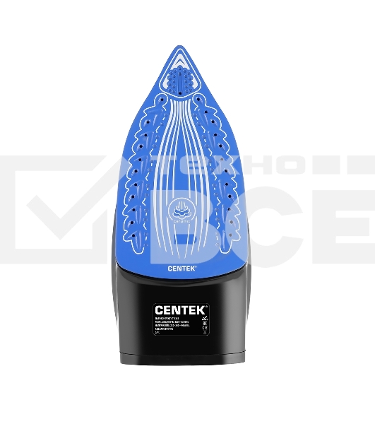 Утюг Centek CT-2351 синий, 2200 Вт, 35 г/мин, 130 г/мин, 300 мл