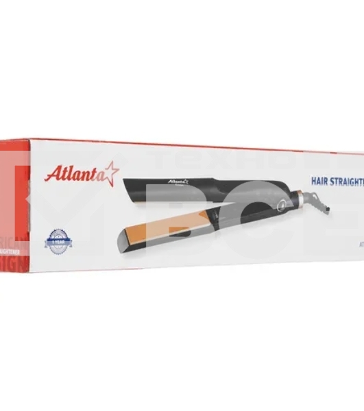 Выпрямитель для волос Atlanta ATH-6742 черный, 25 мм, 200 °C, 1 режим
