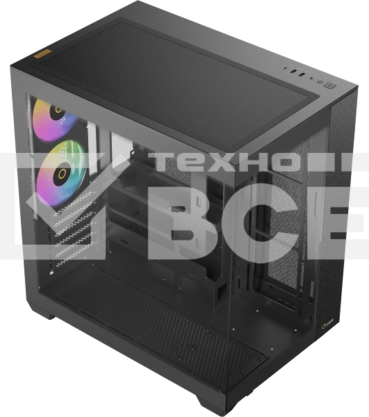 Корпус Ocypus Delta C74 ARGB Black, Midi-Tower, чёрный, 2 x 120 мм