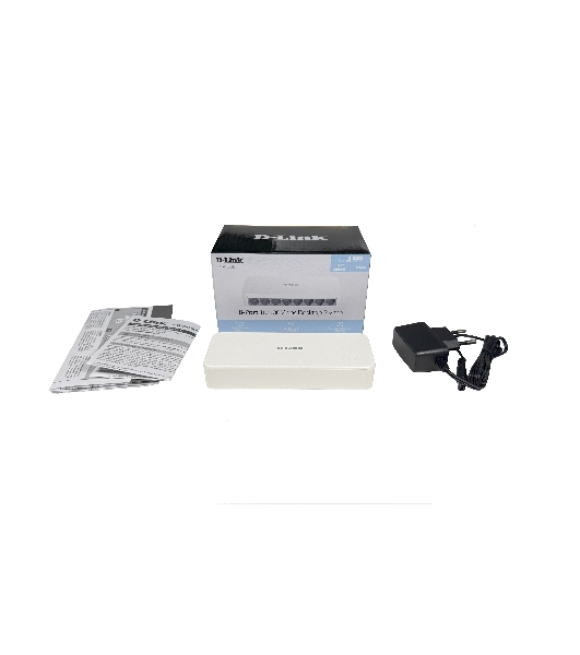 Коммутатор D-Link DES-1008C/F6/E, 8×100 Мбит/с, неуправляемый