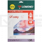 Фотобумага Lomond 0102093 A4/150г/м2/50л./белый глянцевое/глянцевое для струйной печати, фото 1