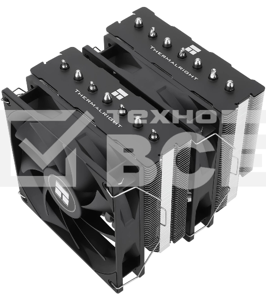 Устройство охлаждения(кулер) Thermalright Phantom Spirit 120 SE Soc-AM5/AM4/1151/1200/1700 черный 4-pin 25.6dB Al+Cu 765gr Ret (PS120-SE)