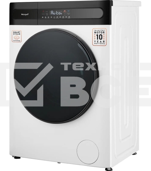 Стиральная машина Weissgauff WMD 49411 DC Inverter Steam, класс: B, загр.фронтальная макс.:11кг, (с сушкой) белый