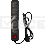 Сетевой фильтр Buro 500UNH-5-BG 5 м, 5 розеток, черный/серый, коробка, фото2