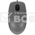 Мышь проводная Logitech M111 SILENT серый, 1000 dpi, USB, кнопки - 3, фото 1