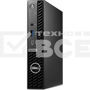 Неттоп Dell Optiplex 7020 MFF Core i3-14100T, 8GB, 512GB SSD, Intel UHD Graphics 770, WLAN + BT, KB ENG, Mouse, Windows 11 Pro (Multilang), 2YW