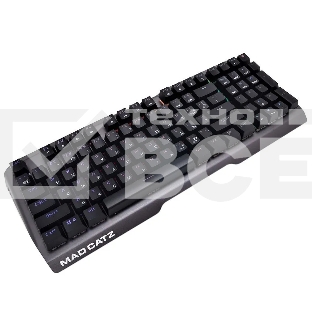 Клавиатура проводная игровая Mad Catz S.T.R.I.K.E. 13 US БЕЗ РУССКОЙ РАСКЛАДКИ черная (CHERRY MX RED Switch, 96 кл., RGB подсветка, USB)