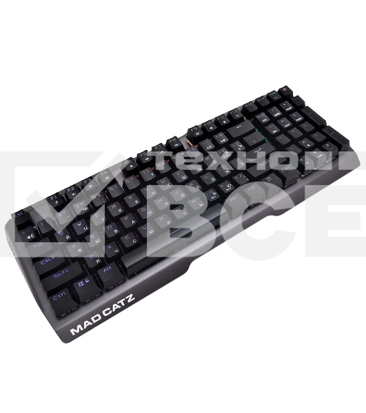 Клавиатура проводная игровая Mad Catz S.T.R.I.K.E. 13 US БЕЗ РУССКОЙ РАСКЛАДКИ черная (CHERRY MX RED Switch, 96 кл., RGB подсветка, USB)