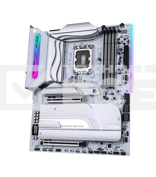 Материнская плата Colorful iGame Z890 FLOW V20, LGA 1851, Intel Z890, 4xDDR5, 5xM.2, 4xSATA, 2xPCIe 5.0 x16, 1xPCIe 4.0 x4, 1xHDMI, 1xDP, 1x 2.5Gb LAN, 4xUSB-A 3.2 Gen 2, 2xUSB-C 3.2 Gen 2, 1xUSB-C 3.2 Gen 2x2, 5x3.5 мм, 7.1, ATX