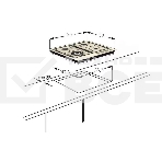 Газовая варочная панель Monsher MKFG 60G40ME096-WFT бежевый, фото2