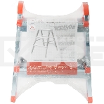 Лестница-стремянка стальная двусторонняя КУРС 2 ступени, Н=45.5 см, вес 2.7 кг, фото2