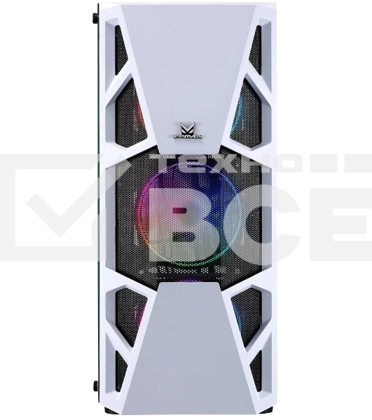 Компьютерный корпус AeroCool / Formula CL-3303W RGB белый без БП ATX 6x120mm 2xUSB2.0 1xUSB3.0 audio bott PSU