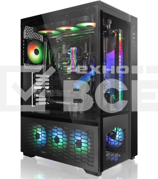 Компьютерный корпус Raijintek PAEAN PREMIUM 0R20B00208, черный, Aluminum, ATX/MICRO ATX/MINI-ITX, USB 3.0x2, Type Cx1, HD Audiox1